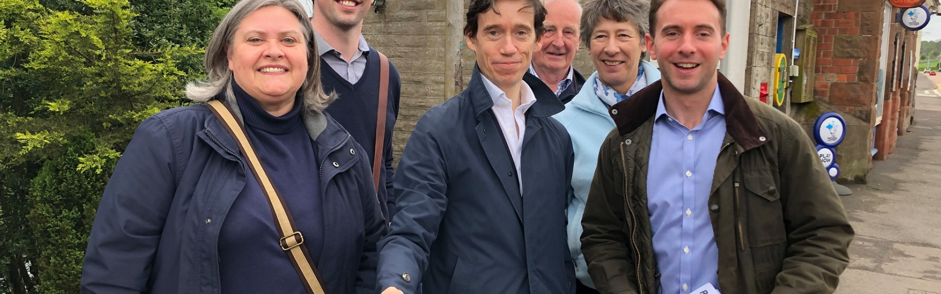 Rory Stewart with Luke Graham in Methven