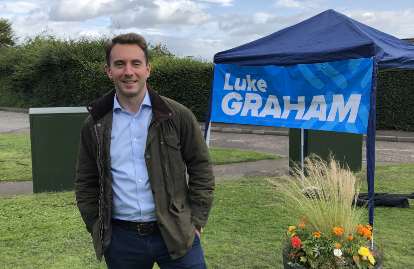 Luke in countryside